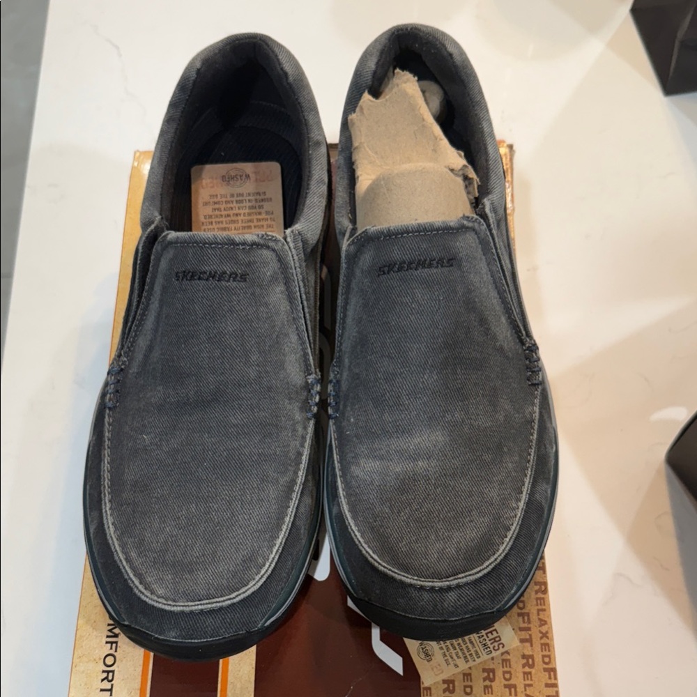 Skechers Men's Gray Slip-On Loafers